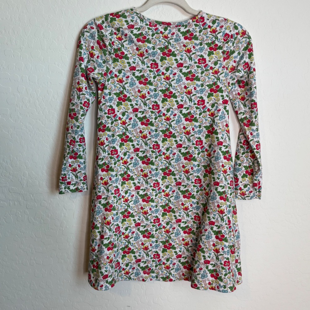 Mini Boden Girls Floral Unicorn Applique Jersey Dress Long Sleeve 9-10Y Fairy - Picture 8 of 11